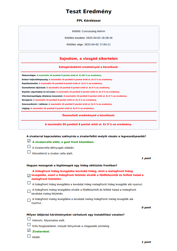 PDF report