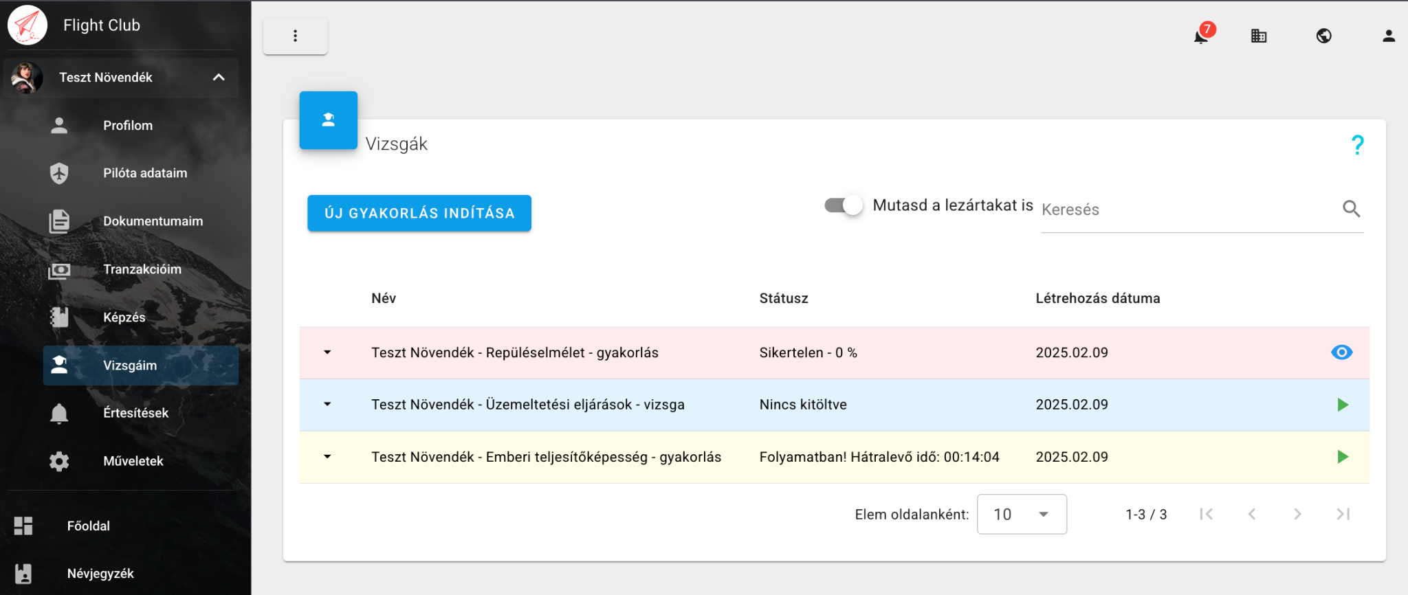 Vizsga modul